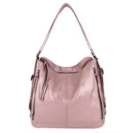 Angel Kiss Convertible Backpack Purse for Women Hobo Handbags Tote Bag Satchel Crossbody Shoulder Bag - Pink