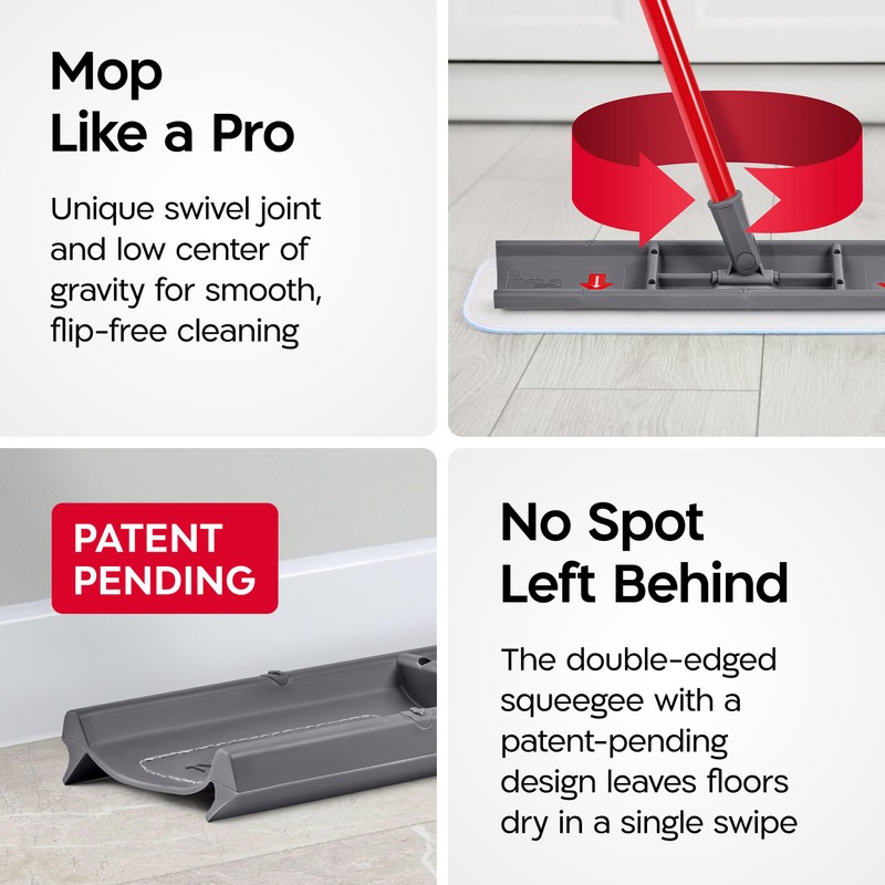Tyroler MoppyShmoppy 2-in-1 Heavy Duty Floor Squeegee for Concrete Floors