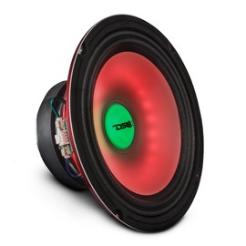 DS18 PRO-X8.4RGB 8" Mid-Range Loudspeaker with Dual RGB LED for Cone & Dust Cap, Translucid PP with RGB LED, 550W Peak, 4 Ohm, Single