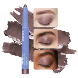 ALLEYOOP 11th Hour Cream Eyeshadow Stick, Plum Up (Shimmer) - Compact Eye Makeup & Liner with Natural Cream to Powder Finish - Easy to Blend Eye Shadow Highlighter, Waterproof & Smudge-Proof