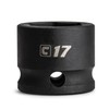 Capri Tools 17 mm Stubby Impact Socket, 3/8 in. Drive,