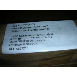 R&B Electronics MS27212-2-2 Aircraft Mil-Spec Terminal Block 2-Position Molded