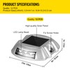VEVOR Solar Driveway Lights - 12 Pack Bright White Waterproof
