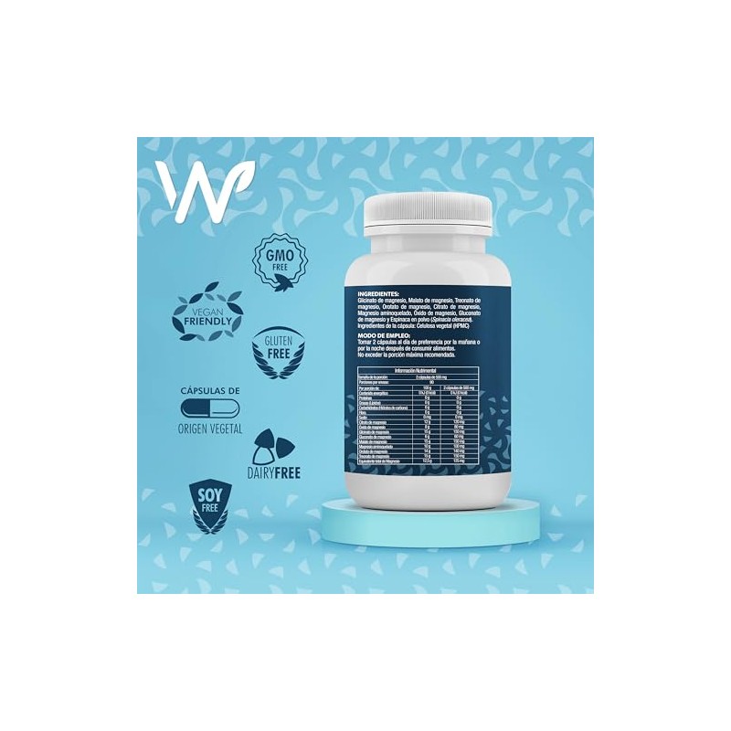 NW 8 MAG master blend con 8 Magnesios - Citrato