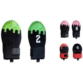 Ice Cream Sprinkles Sliding Mitt with Custom Number or Initials Name Baseball Softball. Baserunner Protection Glove, 3 Color Choices and 2 Sizes