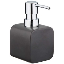 Kleine Wolke Stoneware Cubic Soap Dispenser, Anthracite