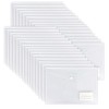 Eidoct Clear Plastic Wallets, 30 Pack A4 Plastic Folders Document