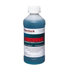 Fiberlock ShockWave Disinfectant Cleaner Concentrate, 10 oz., Ideal for Water Restoration & Flood Mitigation, Hospital-Grade Disinfectant, High-Yield Formula