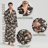 FashGudim Mens Robes Big and Tall Full Length Plush Fleece