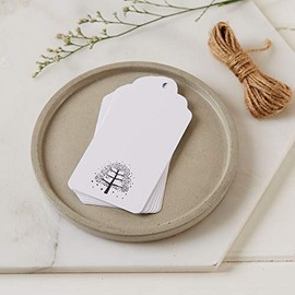 25 White Memory Tree Message Tags - for Funeral, Wedding, Celebration of Life, Memorial - by Angel & Dove