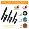Magiware 6-Piece Paring Knife Set with Sheaths-Ceramic Blade Sharp Rust