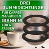 3 Pieces Rubber Gasket 6 Cup with Diameter Ø 77/61