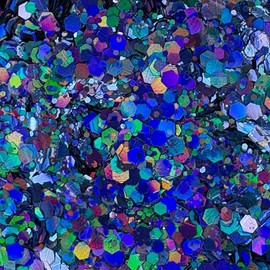 2oz Glitter Bottle Shaker:_Blueberry