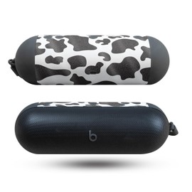 Glossy Glitter Speaker Skin Compatible with Beats Pill (2024) - Cow Print - Premium 3M Vinyl Protective Wrap Decal Cover - Easy to Apply | Crafted in The USA by MightySkins