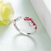 Peireara Koi Fish Ring 925 Sterling Silver Fish Open Ring