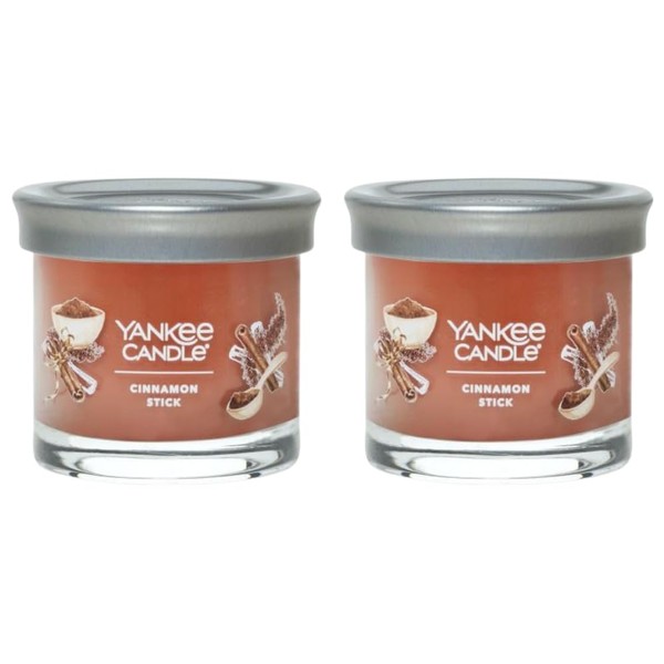 Yankee Candle Small Tumbler Scented Single Wick Jar Candle, Cinnamon