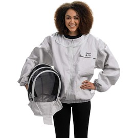 Bees & Co K74 Cotton Beekeeper Jacket with Fencing Veil