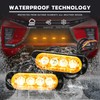 DREAMIZER Car Warning Light, 4 LEDs, Emergency Strobe Flashing Lights,