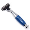 Edwin Jagger Blue & Chrome Mach 3 Razor