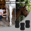 Horse Grooming Kit - 3 Pcs Black Sponges for Cleaning,
