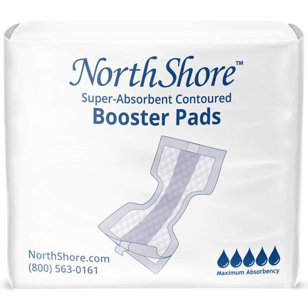 NorthShore Booster Pads for Men and Women with Adhesive, X-Large, Case/72 (6/12s)