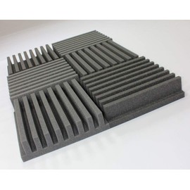 Mybecca 6 PACK of 12" x 12" x 3" Frieze Greek Temples Acoustic Foam Tiles Soundproofing Wall Panels Cover 36" x 24" x 3", Made in USA