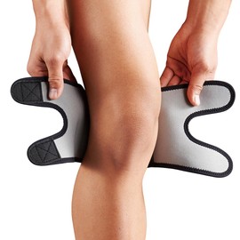 McDavid Knee Supporter, Wrap Series, For Left and Right Use, Fixed, Compression, Black, Sports, Daily Life, black (black 19-3911tcx), M