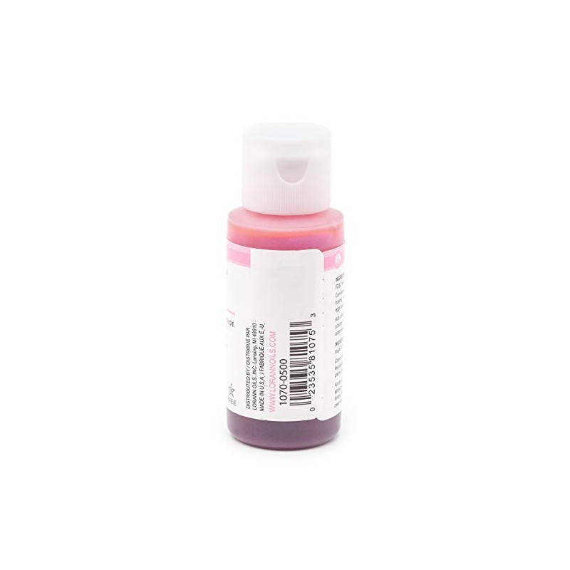 LorAnn Pink Liquid Food Color, 1 ounce bottle