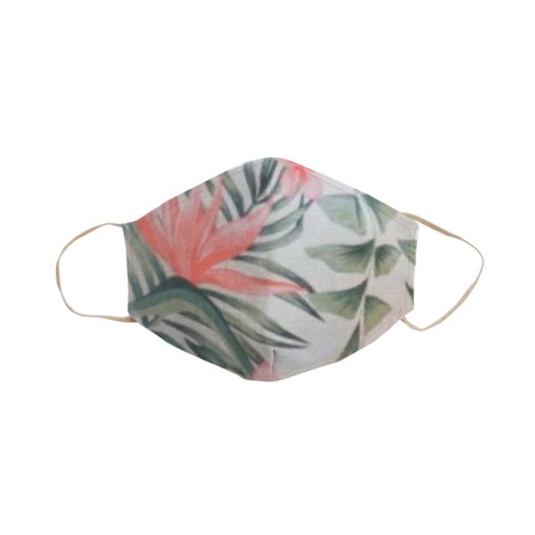Easy Diamond Reusable Mask Touches of Pink Linen Medium