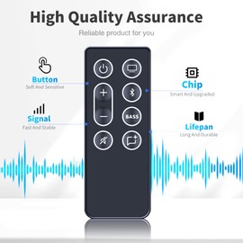 HZIME Replaced Remote Control Compatible for Bose TV Speaker/Solo Soundbar Series II/Solo TV Sound System, for Bose Solo 5 10 15, Solo 10 Series II, Solo 15 Series II（with Battery）
