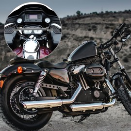 Motoforti 1Set Universal Aluminum Alloy Titanium Tone Motorcycle Balance Bar