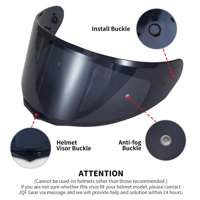 JQF Gear SJ-809 Modual Helmet Visor Shield Helmets Replacement Accessories