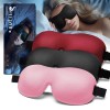Seugzur Sleep Eye Mask 3D Blackout Lightweight Soft Travel Blindfold