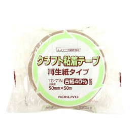 コクヨ ガムテープ クラフト粘着 再生紙 50mm×50m TG-71