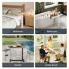 FLEXISPOT H7 Adjustable Overbed Bedside Table with Wheels Pneumatic Mobile