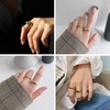 ZELORES Sterling Silver Chunky Rings for Women Gold Open Knuckle