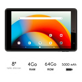 Logicom - Tab 80 - Tablet 8" Android 15 - Octa-Core 1.8GHz - 64GB