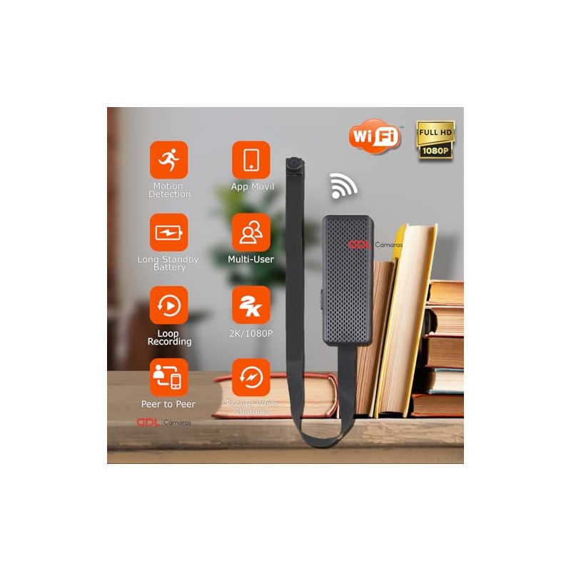 Mini Camara De Seguridad WiFi Inalambrica Flexor, Camara de Vigilancia