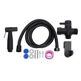 Toilet Bidet Sprayer Hole Free 304 Stainless Steel Pressurized Nozzle Bidet Spraying Kit for Bathroom 7/8