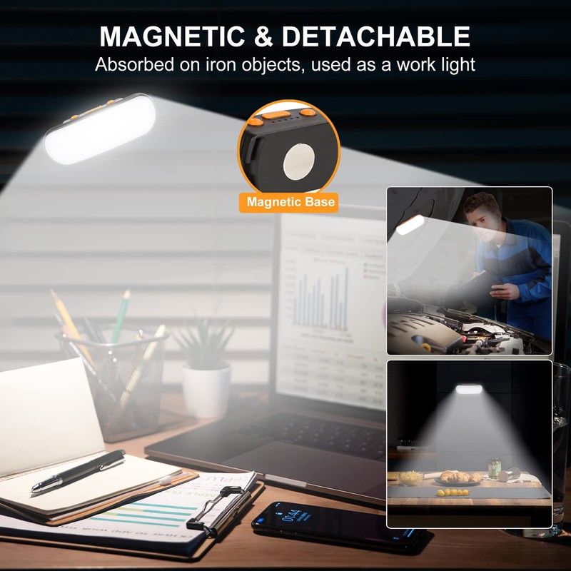 BIKACU Running Light Rechargeable 500 Lumens 5 Modes Running Lights