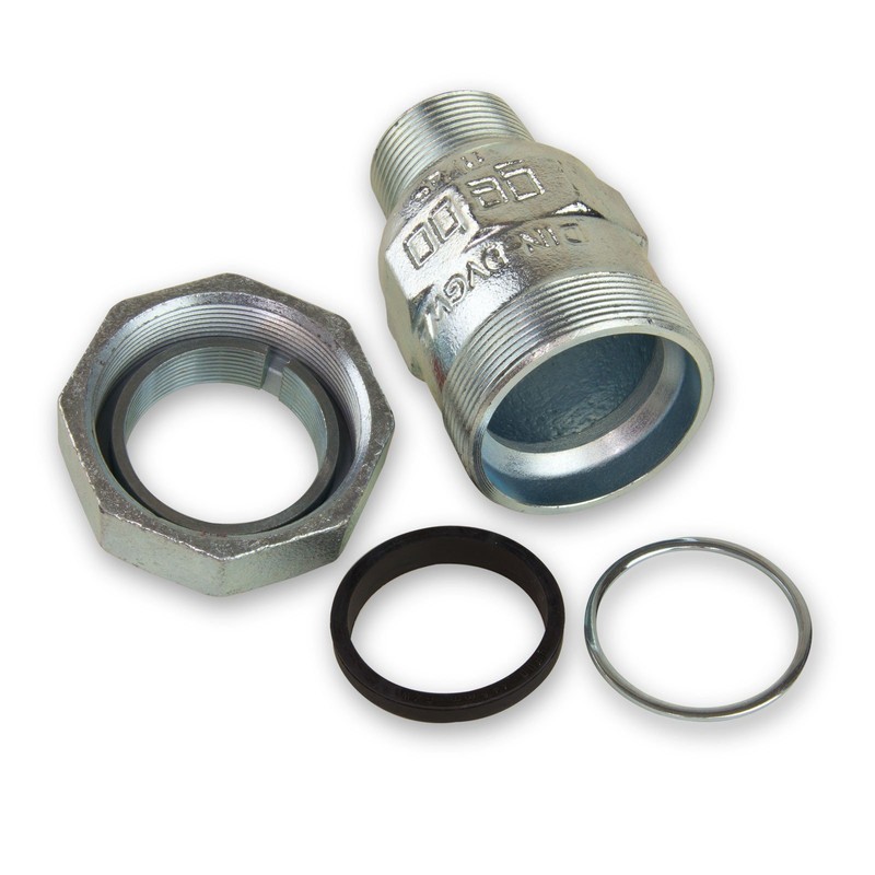gebo Malleable Cast Iron Clamp Connector Male Thread 1 1/4-2