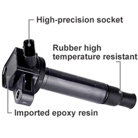 FEIPARTS Set of 1 Ignition Coils Replacement for UF230 UF-493 E593 Replacement Fit For Toyota Tundra 4.7L 2000-2009 for Toyota Sequoia 4.7L 2001-2009 for Toyota Land Cruiser 4.7L 1998-2007