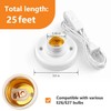  Light Bulb Socket with Cord,E26/ E27 Lamp Base Desktop
