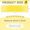 8 Pack Yellow Table Runner 12 x 72 Inch Satin