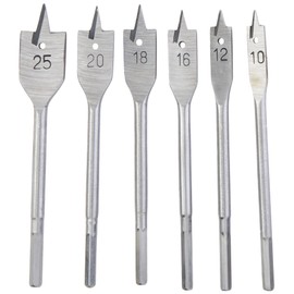 6PC Flat Wood BIT Set