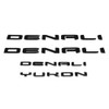 Left/Right 3D Letters Emblem Badge Compatible with 2021-2023 Denali Yukon