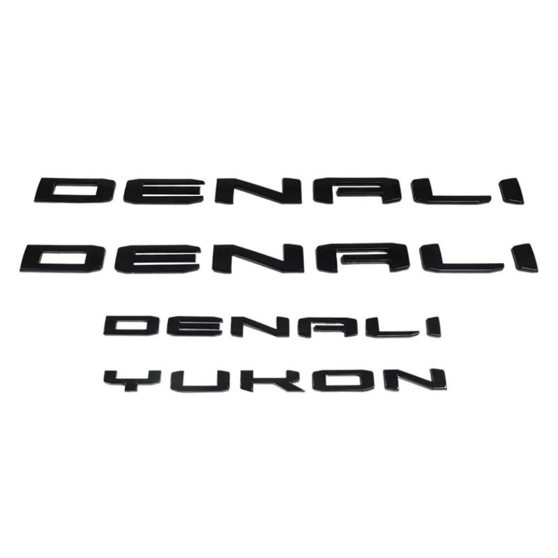 Left/Right 3D Letters Emblem Badge Compatible with 2021-2023 Denali Yukon