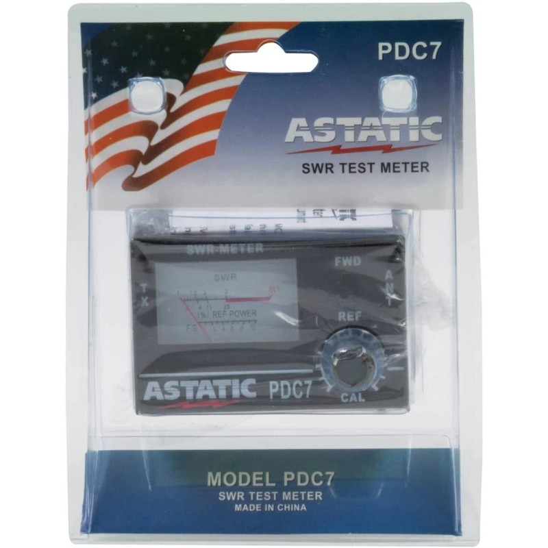 Astatic PDC7 302-01768 Compact 3-Function SWR Test meter Black Brand