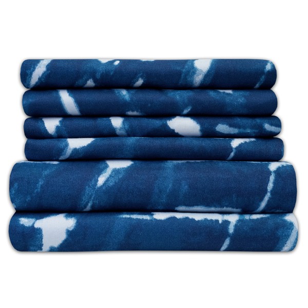 Queen Sheets Printed - 6 Piece 1500 Supreme Collection Fine