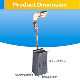 OURUI N097696 Carbon Brushes Compatible with DeWalt DWE4120 DWE4011 Grinder Motor Brush Replacement Part, 10 Pack